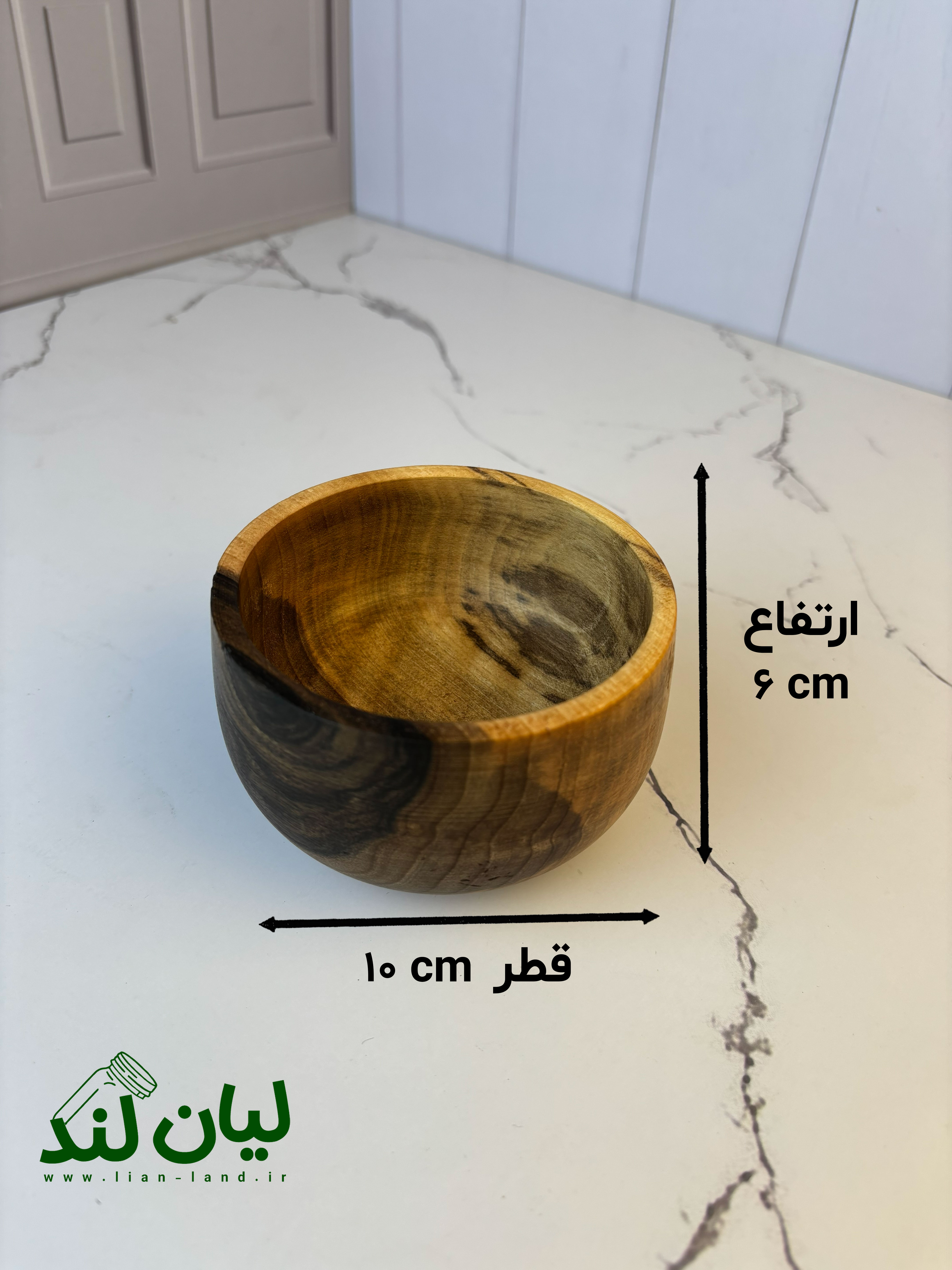 کاسه چوبی (قطر 10)
