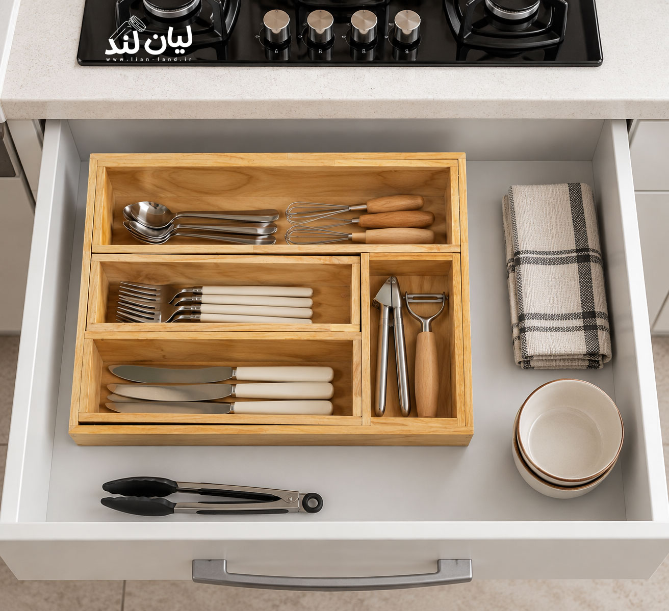 جا قاشقی رابروود (4 خانه)